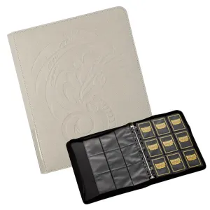 Dragon Shield Album na karty se stránkami Dragon Shield 3 krúžkové so zipsom Ashen White