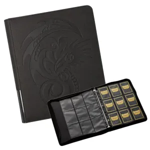 Dragon Shield Album na karty se stránkami Dragon Shield 3 krúžkové so zipsom Iron Grey
