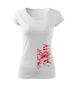 DRAGOWA dámske krátke tričko War, biela 150g/m2 #7485607
