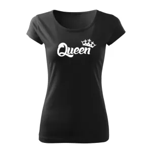 DRAGOWA dámske krátke tričko queen, čierna 150g/m2 #7485602