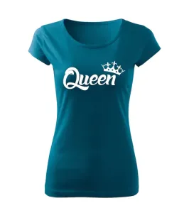 DRAGOWA dámske krátke tričko queen, petrol blue 150g/m2 #7485604
