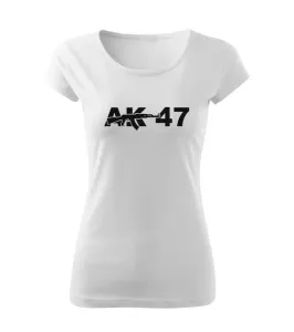 DRAGOWA dámske tričko AK-47, biela 150g/m2 #7485616