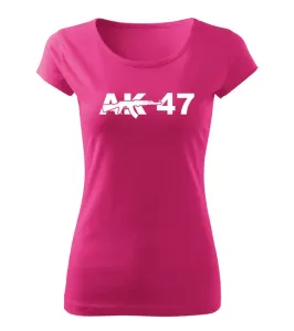 DRAGOWA dámske tričko AK-47, ružová 150g/m2 #7485619