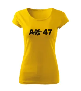 DRAGOWA dámske tričko AK-47, žltá 150g/m2 #7485620