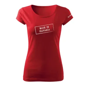 DRAGOWA dámske tričko made in slovakia, červená 150g/m2 #7485645