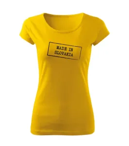 DRAGOWA dámske tričko made in slovakia, žltá 150g/m2 #7485651