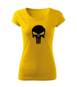DRAGOWA dámske tričko punisher, žltá 150g/m2 #7485655