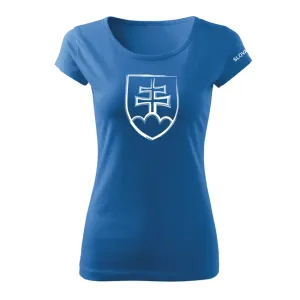 DRAGOWA dámske tričko slovenský znak, modrá 160g/m2 #7485671