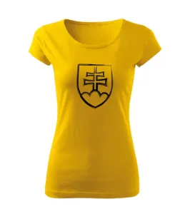 DRAGOWA dámske tričko slovenský znak, žltá 150g/m2 #7485674