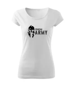 DRAGOWA dámske tričko spartan army, biela 150g/m2 #7485676