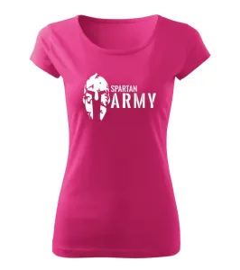 DRAGOWA dámske tričko spartan army, ružová 150g/m2 #7485681