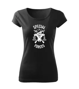DRAGOWA dámske tričko special forces, čierna 150g/m2 #7485684