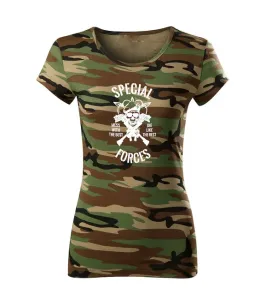 DRAGOWA dámske tričko special forces, maskáčová 150g/m2 #7485685