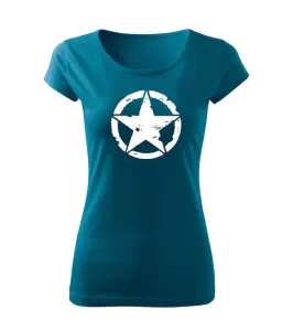 DRAGOWA dámske tričko star, petrol blue 150g/m2 #7485693