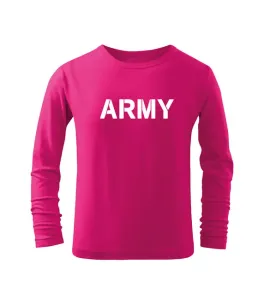 DRAGOWA Detské dlhé tričko Army, ružová