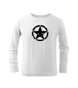 DRAGOWA Detské dlhé tričko Star, biela #7485760