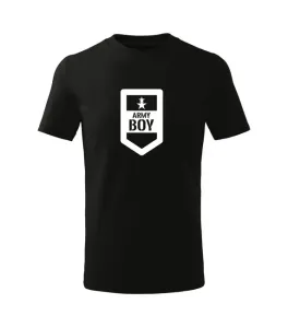 DRAGOWA Detské krátke tričko Army boy, čierna #7485772