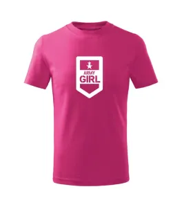 DRAGOWA Detské krátke tričko Army girl, ružová #7485781
