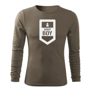 DRAGOWA Fit-T tričko s dlhým rukávom army boy, olivová 160g/m2 #7485846