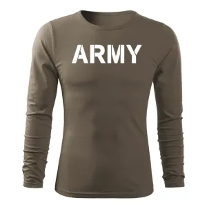 DRAGOWA Fit-T tričko s dlhým rukávom army, olivová 160g/m2 #7485853