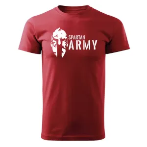 DRAGOWA krátke tričko spartan army, červená 160g/m2 #7486099