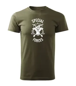 DRAGOWA krátke tričko special forces, olivová 160g/m2 #7486111