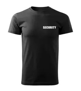 DRAGOWA tričko s nápisom SECURITY, čierne #7486404