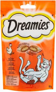 Maškrta DREAMIES pre mačky s kuracím mäsom 6x60g