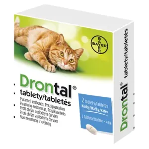 Drontal tablety na odčervenie pre mačky 2tbl