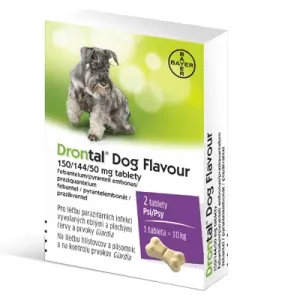 Drontal Dog flavour tablety na odčervenie psov 2tbl