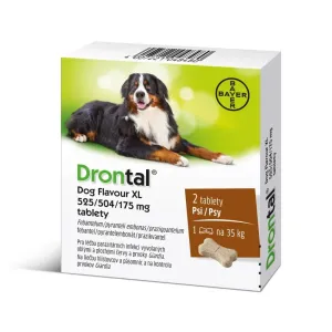 DRONTAL Dog Flavour  XL 525/504/175 mg 2 tablety