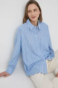 Bavlnená košeľa Drykorn dámska, voľný strih, s klasickým golierom #216564