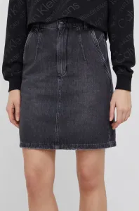 Rifľová sukňa Drykorn Belou šedá farba, mini, rovná
