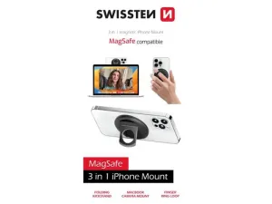 Swissten 3 in 1 MagStick iPhone mount black (kompatibilný s MagSafe) #7209363