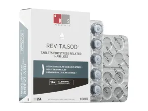 DS Laboratories Antioxidačné tablety na vypadávanie vlasov spôsobené stresom Revita.SOD 30 tbl