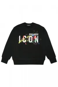 Mikina Dsquared2 Cool Fit-Icon Sweat-Shirt Čierna 10Y