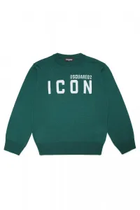 Mikina Dsquared2 Icon Knitwear Zelená 10Y