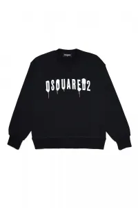 Mikina Dsquared2 Slouch Fit Sweat-Shirt Čierna 10Y