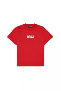 Tričko Dsquared  Slouch Fit T-Shirt Červená 4Y