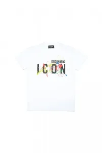 Tričko Dsquared2 Cool Fit-Icon T-Shirt Biela 4Y