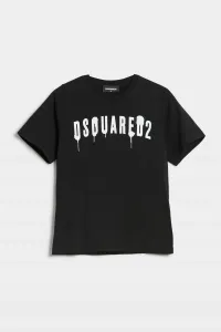 Tričko Dsquared2 Slouch Fit T-Shirt Čierna 10Y