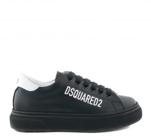 Tenisky Dsquared  Logo Print Boxer Sneakers Lace Up Čierna 32