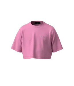 Tričko Dsquared  Easy Tee Cropped T-Shirts Ružová 14Y