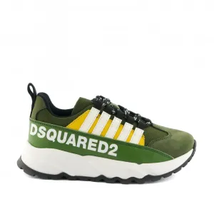 Tenisky Dsquared2 Run Sneakers Maxi Logo Print Zelená 36