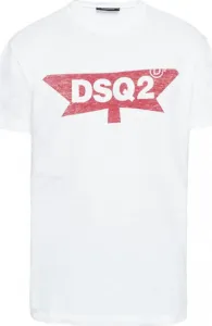 Dsquared2 pánske tričko Farba: Biela, Veľkosť: S #1512091