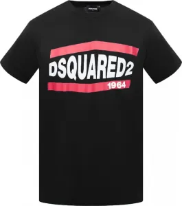 Dsquared2 pánske tričko Farba: čierna, Veľkosť: S
