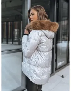 Dámska zimná prešívaná bunda SPARKLE sivá