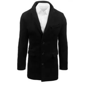 Čierny dlhý kabát pre pánov #4076742