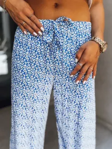 Loose women's trousers STEPHANO cornflower blue Dstreet