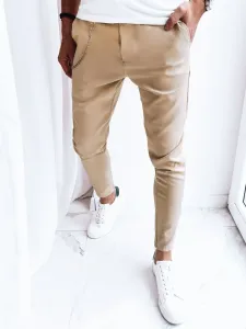 Men's Light Beige Casual Trousers Dstreet